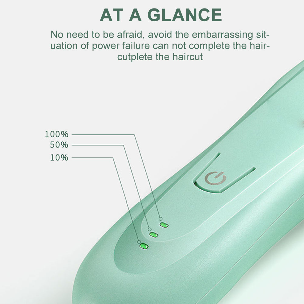 Baby Hair Trimmer Adult Mute Waterproof Kids Hair Clipper Sleep Haircut Home-Use No Oil IPX7 Waterproof Detachable