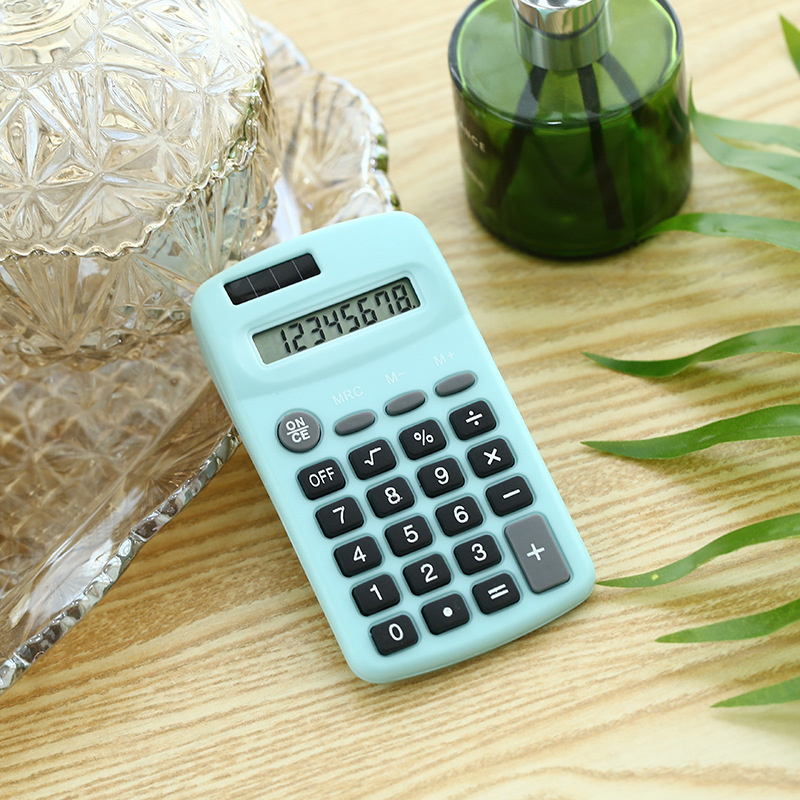 8 Digit Calculator Office Finance Calculator Battery Powered Mini Electronic Calculator School Stationery Supplies