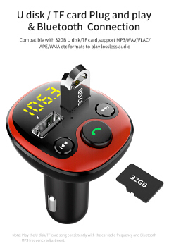 Radio FM Transmitter Bluetooth Car MP3 Player Handsfree Car Kit Dual USB Charger TF U Disk Music Player Car Accessories Gadgets