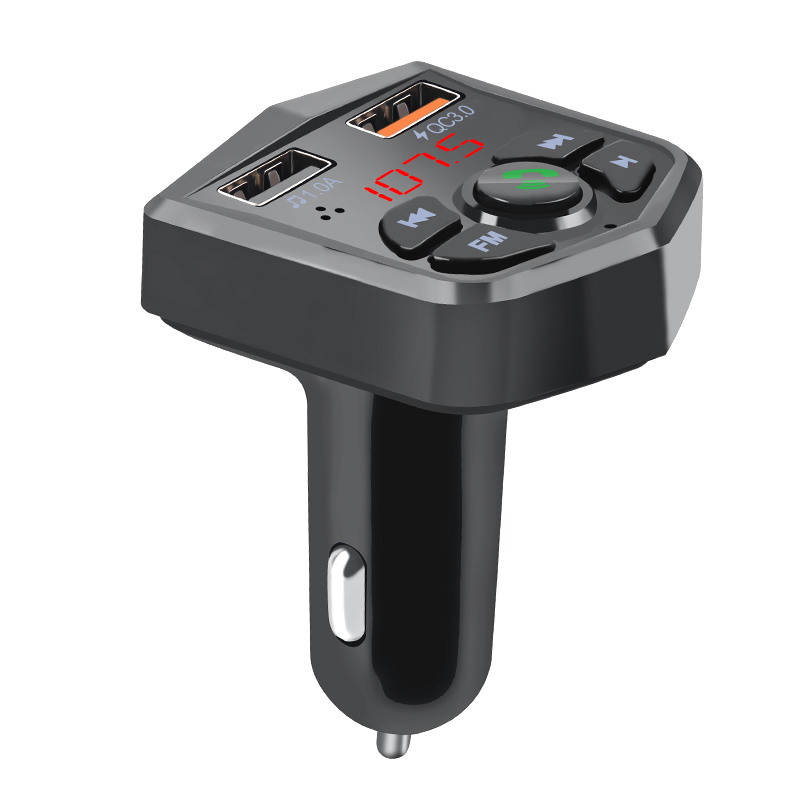 Bluetooth 5.0 FM Transmitter Modulator Wireless Handsfree Car Kit 3.1A Dual USB Charger Adapter Audio Car TF U Disk MP3 Player