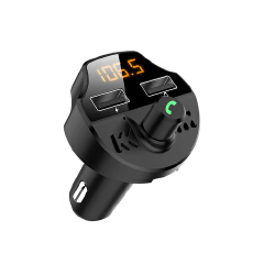 Car Bluetooth 5.0 FM Transmitter MP3 Music U Disk Player Handsfree Audio Receiver 3.1A Dual USB Charger Car Kit Accessory