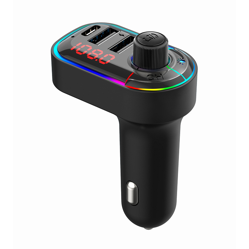 FM Transmitter Car MP3 Player 3.1A Type C Car Charger U Disk Playback Handsfree Bluetooth-compatible 5.0 Car Kit