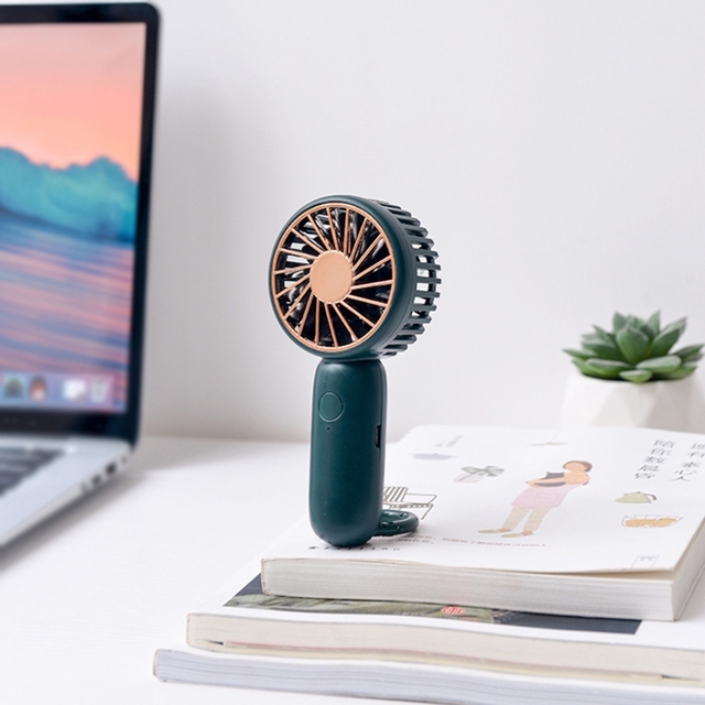 Home appliance Mini Handheld Air Cooler Carabiner Portable Fan USB Charging Small Personal Cooling Tools for Home Office Outdoor