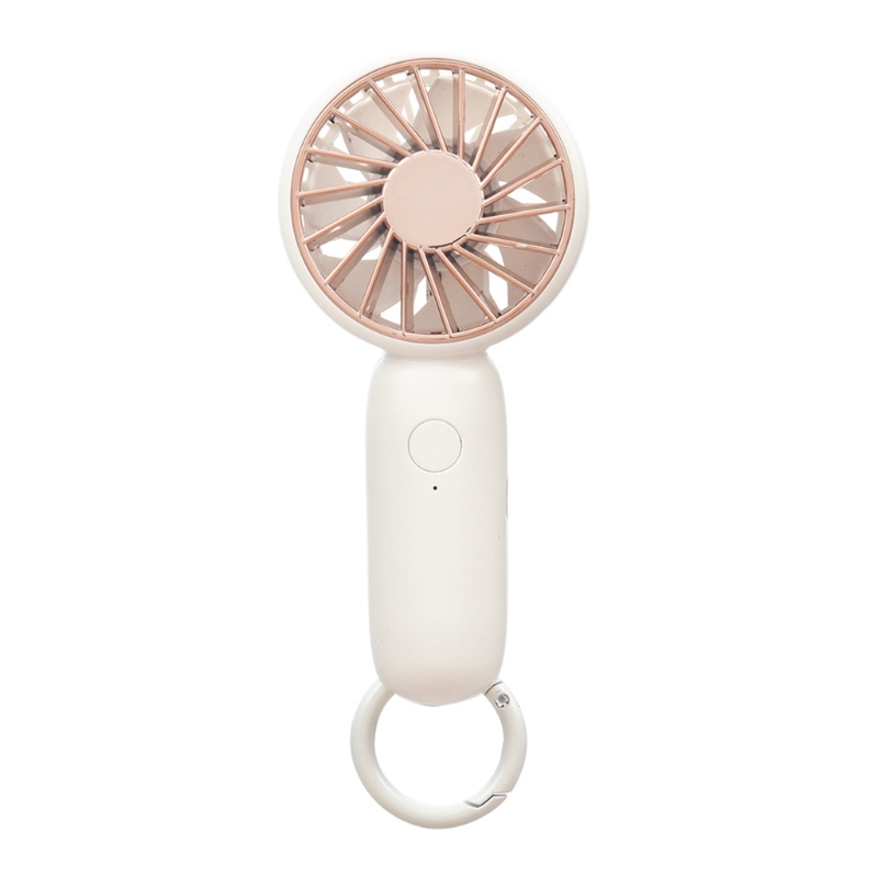 Home appliance Mini Handheld Air Cooler Carabiner Portable Fan USB Charging Small Personal Cooling Tools for Home Office Outdoor