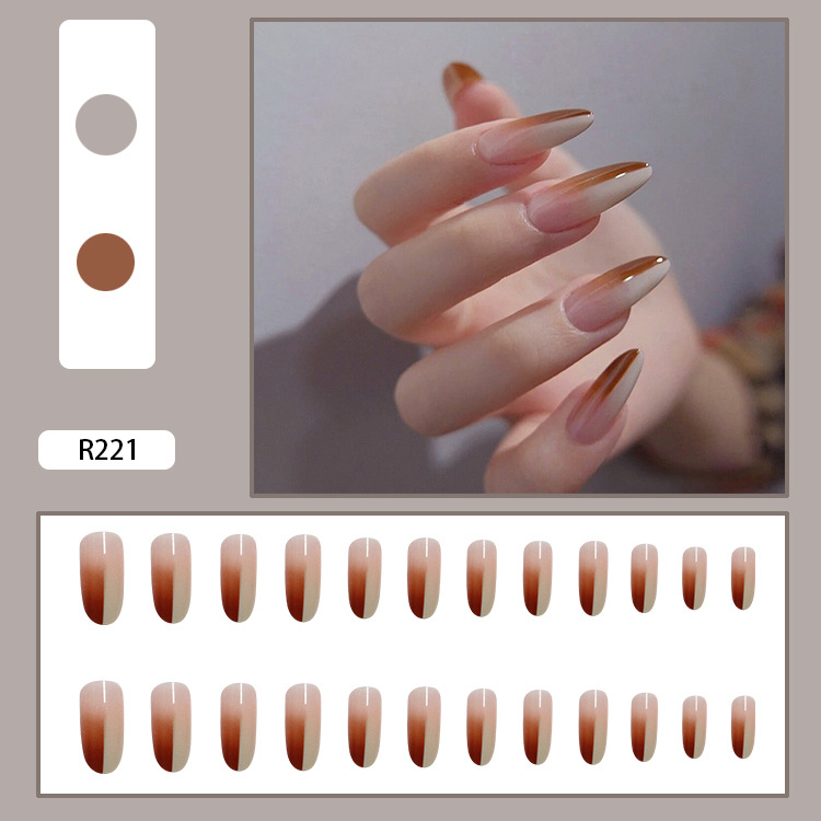 Long fake nail manicure piece finished manicure patch nail sticker manicure sticker