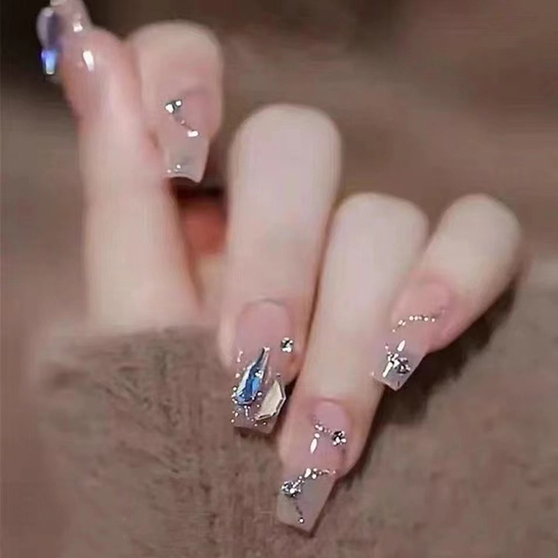 Flash manicure fake nail sticker wear nail finished nail piece patch disassembly two-minute manicure
