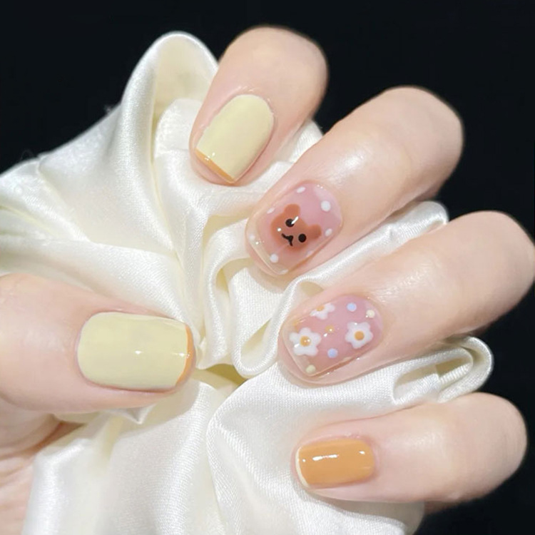 Fresh Nail Finished Nail Patch Wearable Nail Removable Nail Finished 24 Pieces