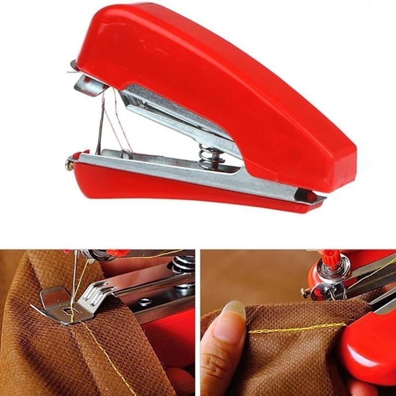 Household Creative Portable Multifunctional Sewing Machine Manual Sewing Machine Mini Pocket Manual Machine (Random Color)