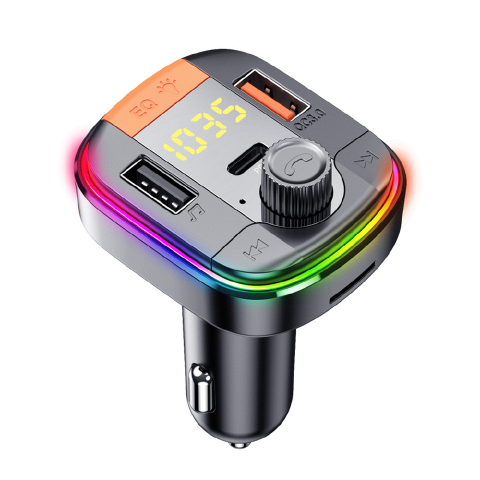 Car Bluetooth 5.0 FM  Handsfree Audio Receiver Auto MP3 Player 3.1A Dual USB Fast Car Charger