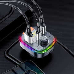 Car Bluetooth 5.0 FM  Handsfree Audio Receiver Auto MP3 Player 3.1A Dual USB Fast Car Charger
