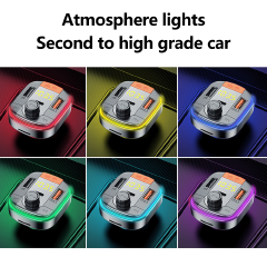 Car Bluetooth 5.0 FM  Handsfree Audio Receiver Auto MP3 Player 3.1A Dual USB Fast Car Charger