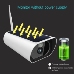 Solar WiFi IP Camera 1080P HD Outdoor Charging Battery Wireless Security Camera PIR Motion Detectio  Not equipped with battery