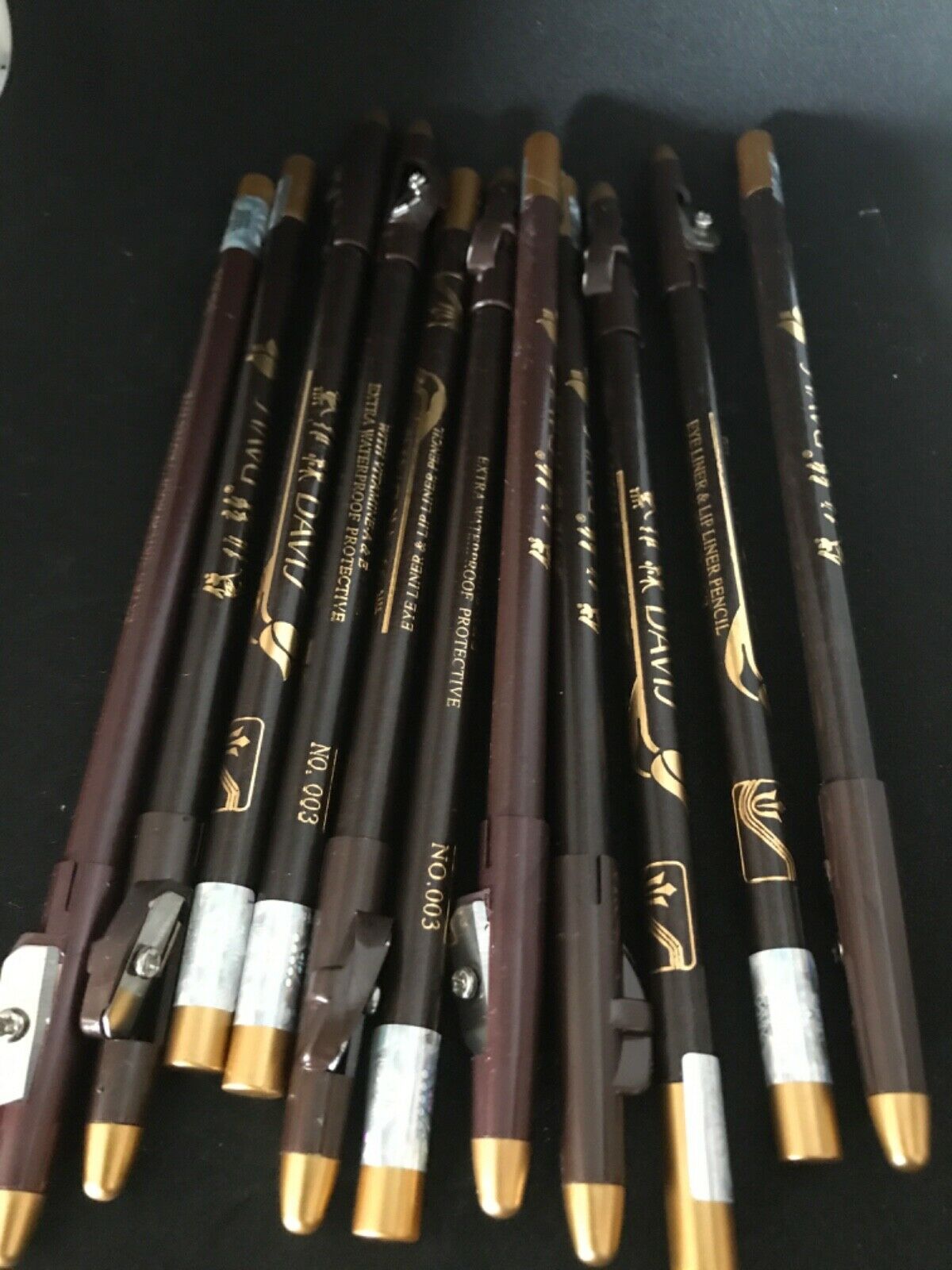 12pcs Davis Eyebrow Pencil Lip liner Dark Brown eye brow pencil Dark Brown 003 view 2