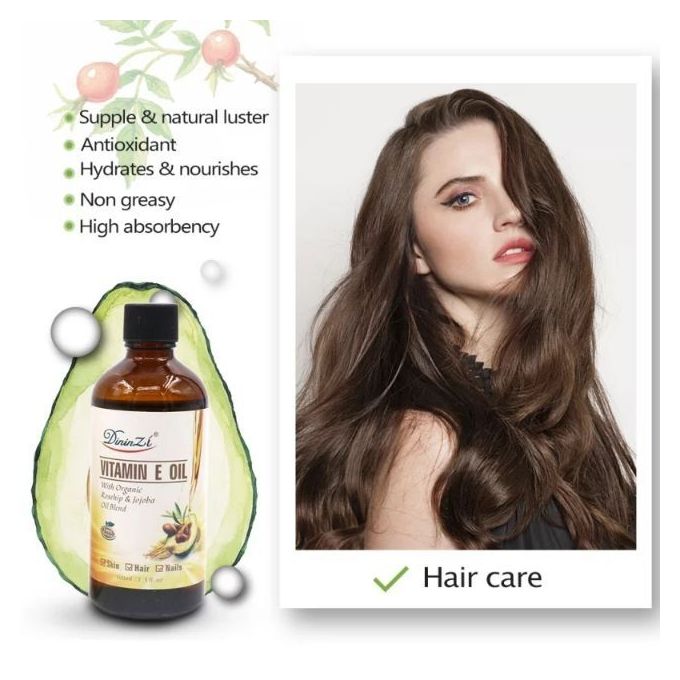 Dininzi Vitamin E Oil For Skin, Hair &amp; Nails