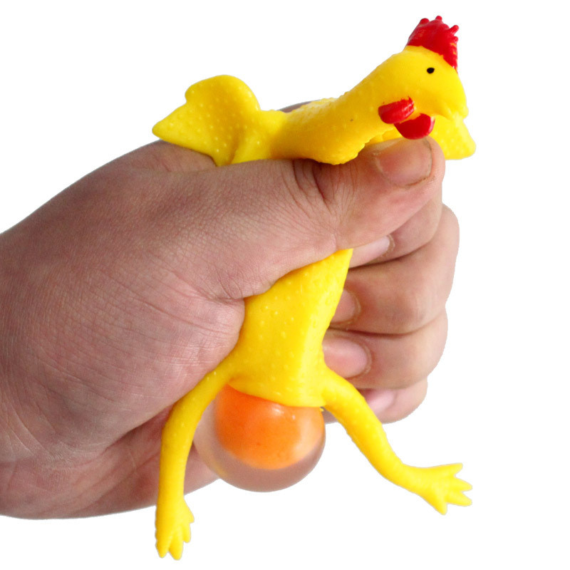 Funny Toys Vent Chicken Keychain Squeeze Layer Decompression Tricky Funny Toy Chicken Novelty & Gag Toys
