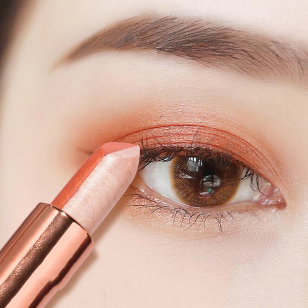 Two-Tone Eyeshadow Stereo Gradien Shimmer Double Color Eye Shadow Cream Makeup