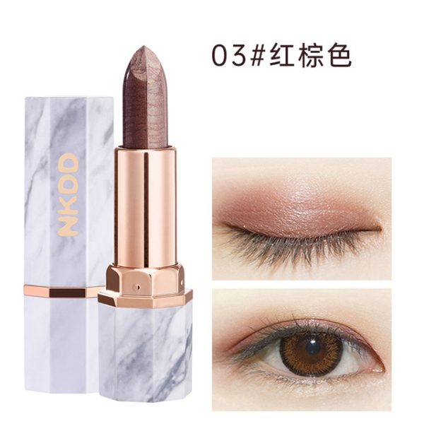 Two-Tone Eyeshadow Stereo Gradien Shimmer Double Color Eye Shadow Cream Makeup