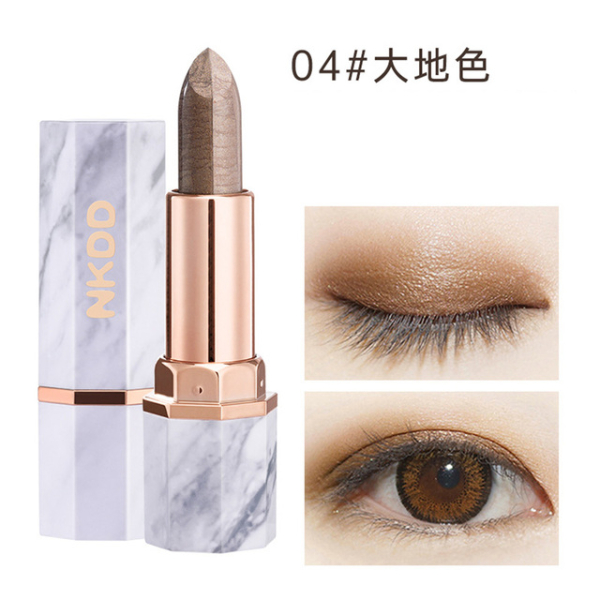 Two-Tone Eyeshadow Stereo Gradien Shimmer Double Color Eye Shadow Cream Makeup