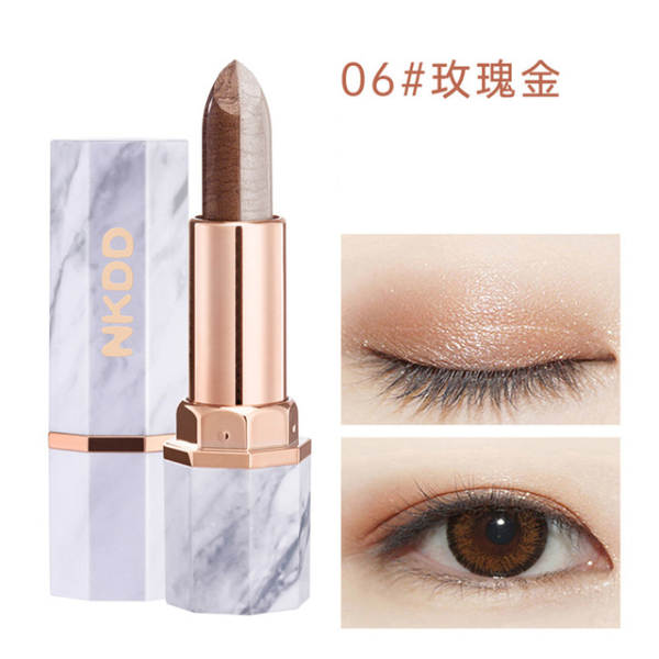 Two-Tone Eyeshadow Stereo Gradien Shimmer Double Color Eye Shadow Cream Makeup