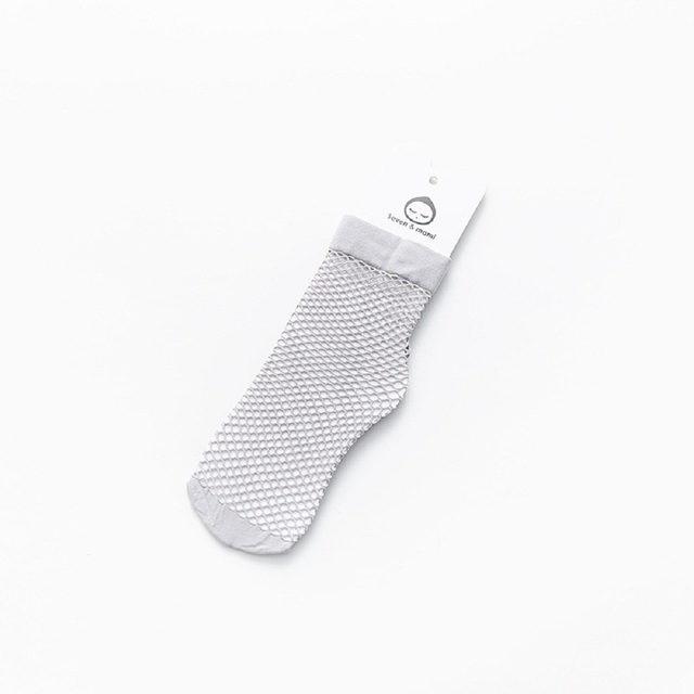 Newborn Baby Girls Ankle High Socks Lovely Mesh Hollow Princess Fishnet Socks