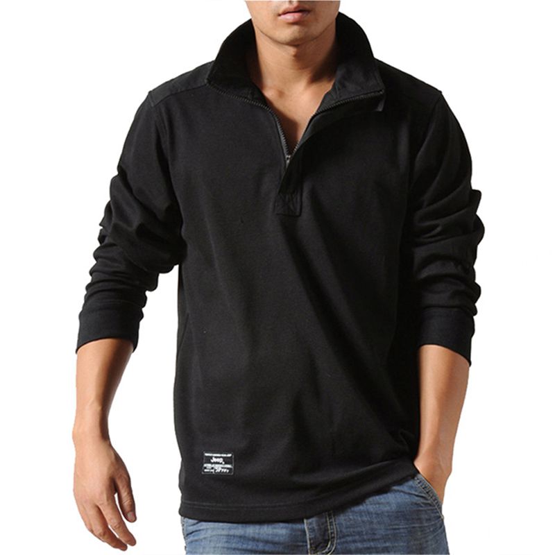 Soqoool Casual Shirts Men Autumn Loose Long Sleeved Tactical Shirts Military  T-shirts & Polos