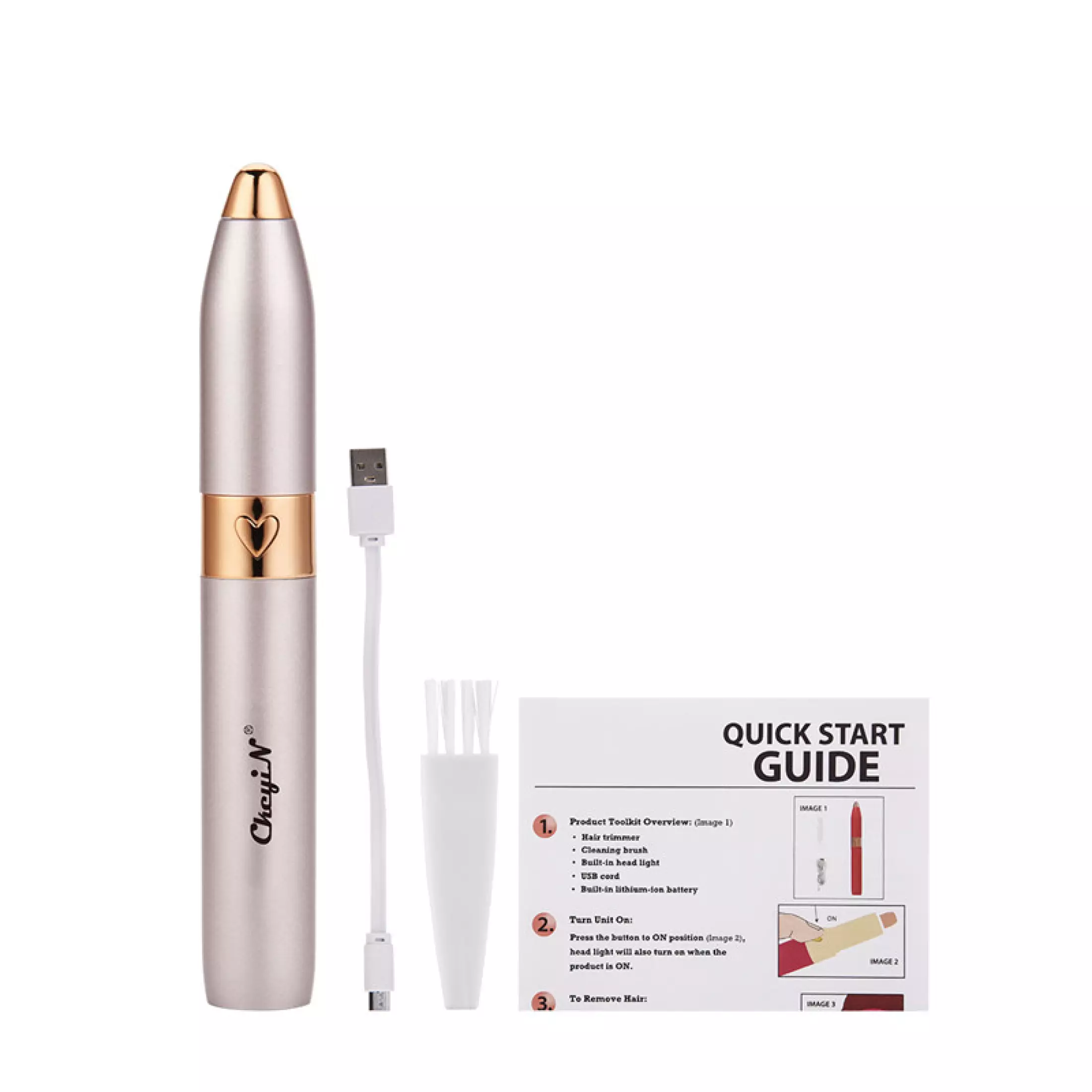 Electric Eyebrow Trimmer Rechargeable Shaver For All Body Parts in Pen Size for Both Women and Men