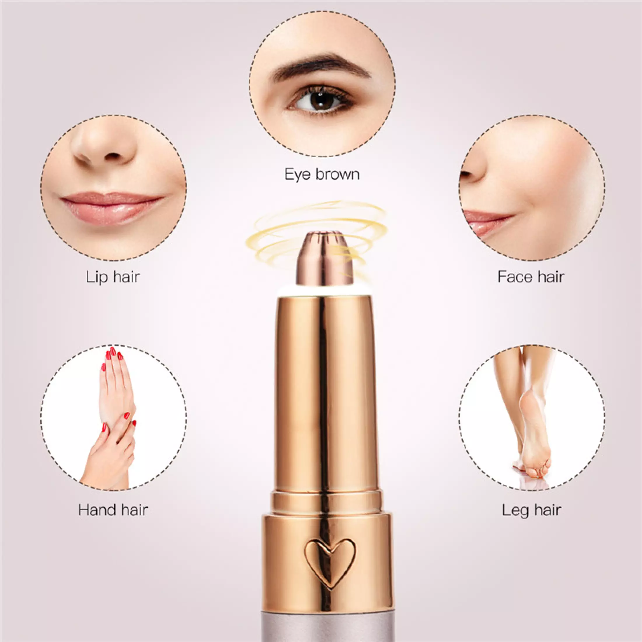 Electric Eyebrow Trimmer Rechargeable Shaver For All Body Parts in Pen Size for Both Women and Men