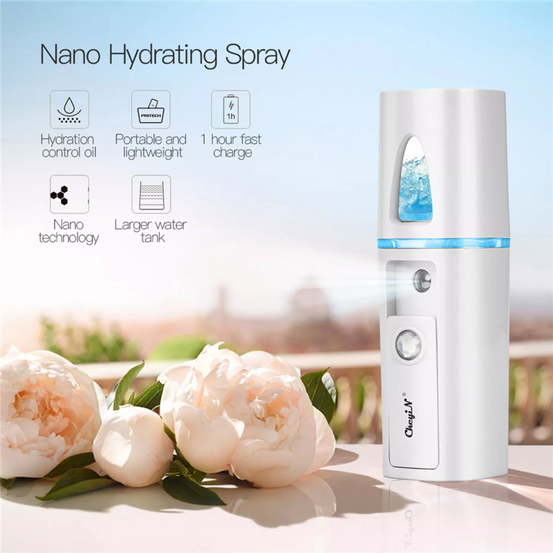 Mini Nano Facial Mist Bottle Rechargeable Moisturizing Face Mist Sprayer