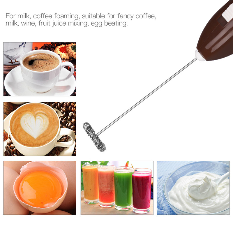 3pcs/Set Mini Hand-Held Electric Egg Beater Whisk Milk Coffee Frother Mixer Kitchen Tool