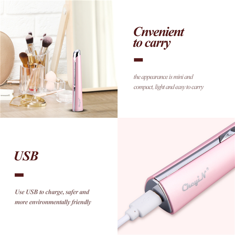 High-frequency Vibration Red-blue Light Eye Massager Ionic Facial Massager Wand with 45 ℃ Heated