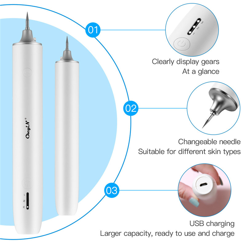 Rechargeable Mole Removal Pen Home Blue Light Dark Spot Remove Device