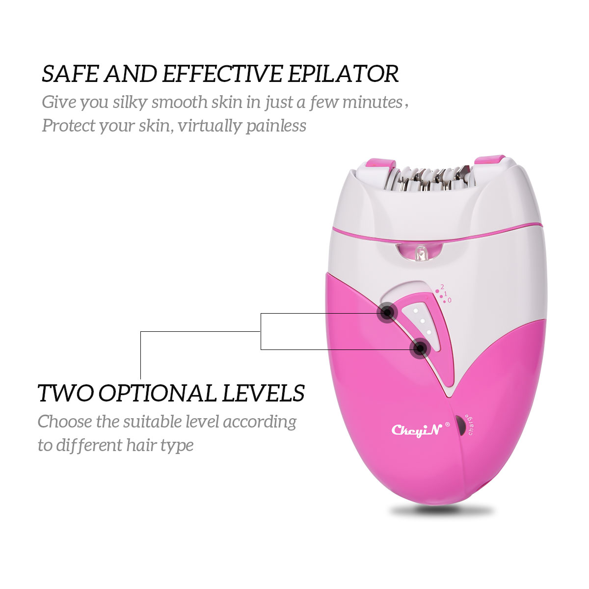 USB Rechargable Female Epilator Women Shaver Hair Removal Electric Bikini Depilatory Legs Body