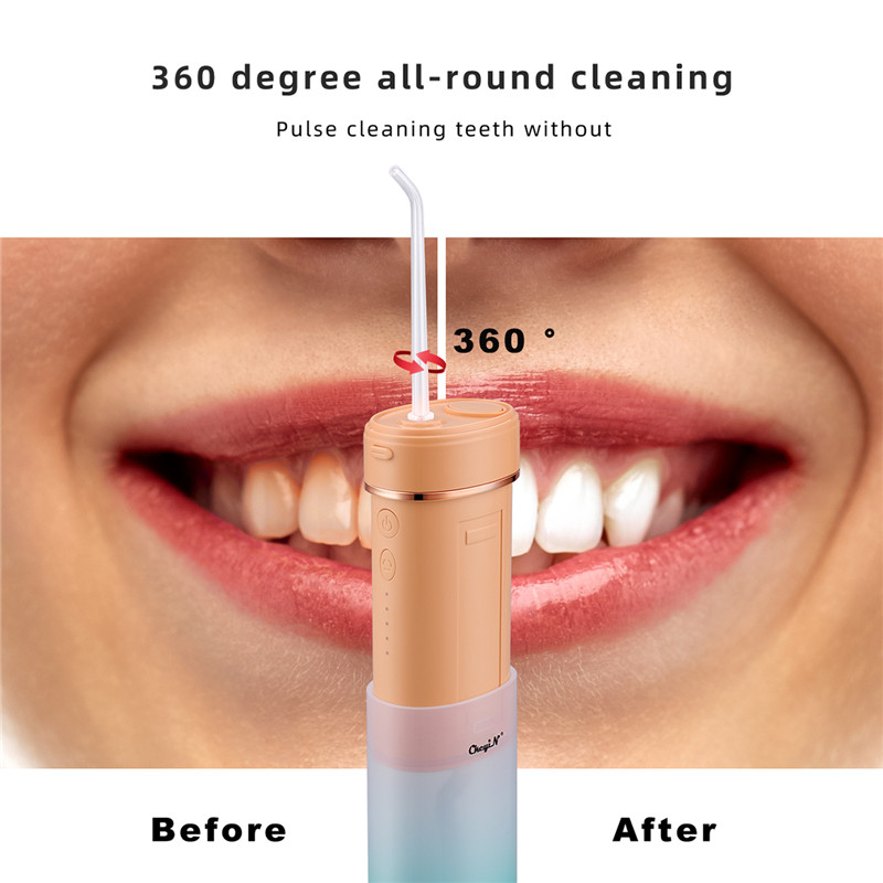 Mini Portable High-frequency Pulse Water Flosser Electric Spray Cleaning Oral Irrigator