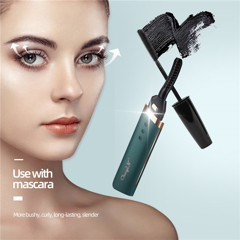 Electric Heated Eyelash Curler USB 10s Heating Long Lasting Eyelash Natural Curling Make-Up Tool