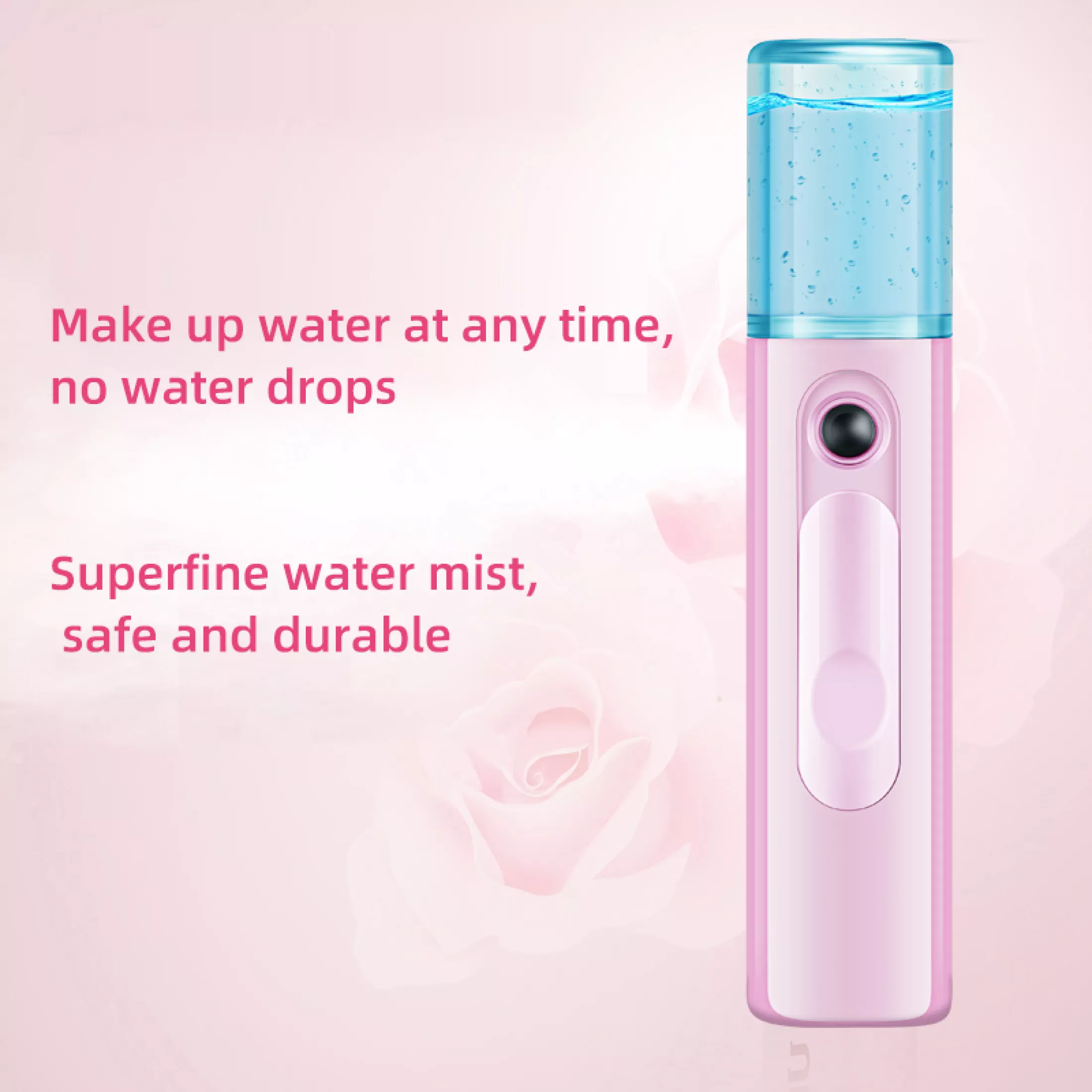 Portable Nano Sprayer Facial Steamer SPA Mini USB Mist Spray Face Cleanser Machine