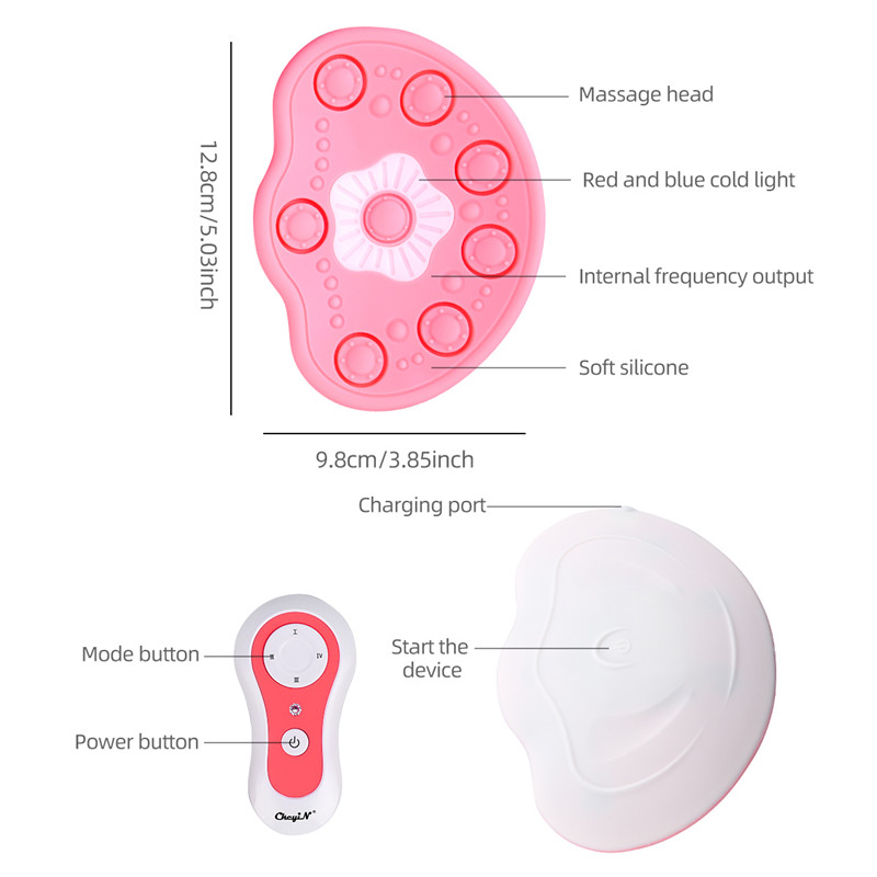Electric Breast Massager Pad Chest Enhance Lifting Firming Vibration Therapy Massager Pad Device Breast Enlargement Vibrators for Women view 8