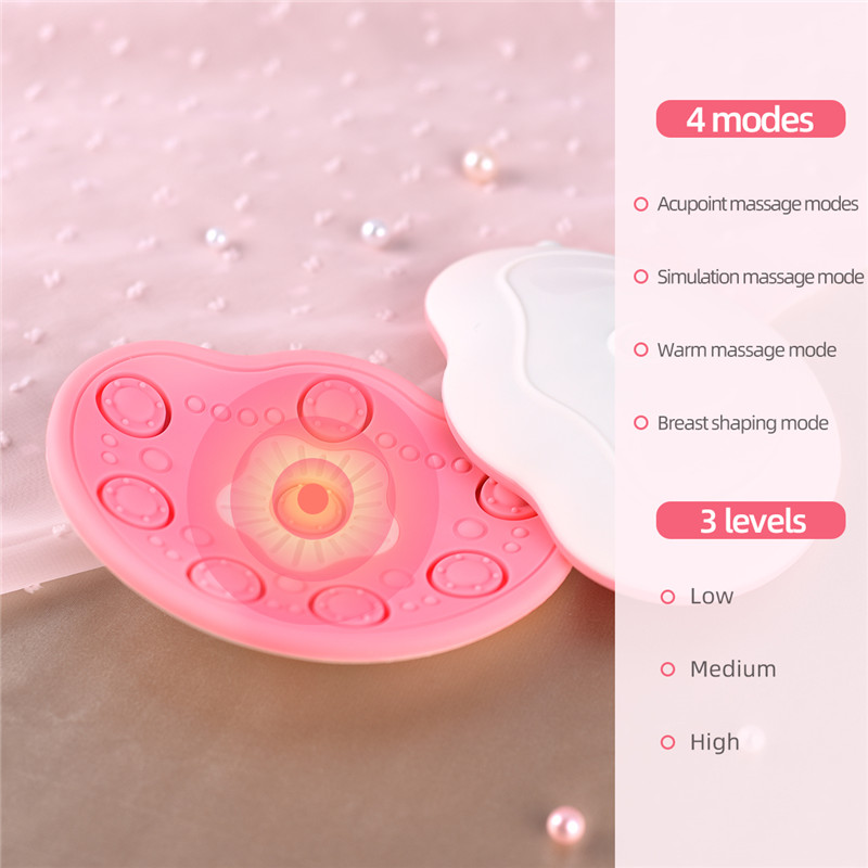 Electric Breast Massager Pad Chest Enhance Lifting Firming Vibration Therapy Massager Pad Device Breast Enlargement Vibrators for Women view 5