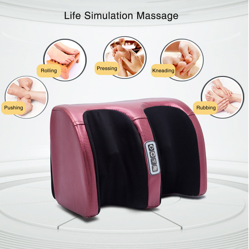 Electric Heating Foot Massager Shiatsu Foot Massager Relaxation Kneading Roller Vibrator for Relief Leg Fatigue view 4