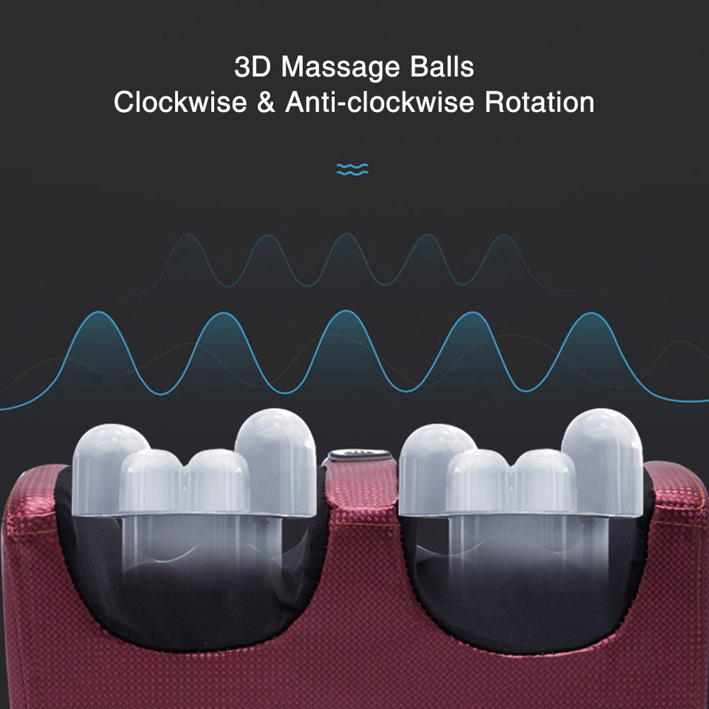 Electric Heating Foot Massager Shiatsu Foot Massager Relaxation Kneading Roller Vibrator for Relief Leg Fatigue view 2