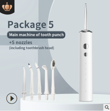 Electric Dental Flushing Device Portable Household Dental Cleaner Water Floss Teeth Washing Oral Irrigator