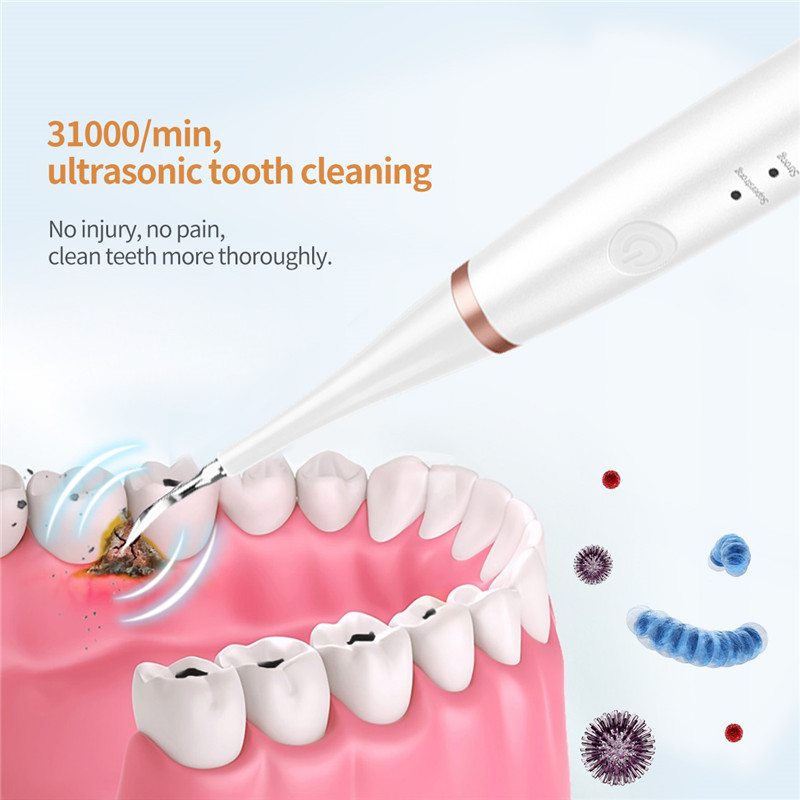 Ultrasonic Electric Dental Scaler Teeth Whitening Device Remove Dental Calculus Yellow Teeth Tartar Teeth Cleaning Oral Care