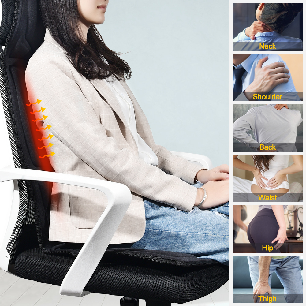 Electric Vibrating Car Massage Massage Chair Mat Portable Massager Cushion Home Infrared Heating Back Vibrator Massage Pads - image 6