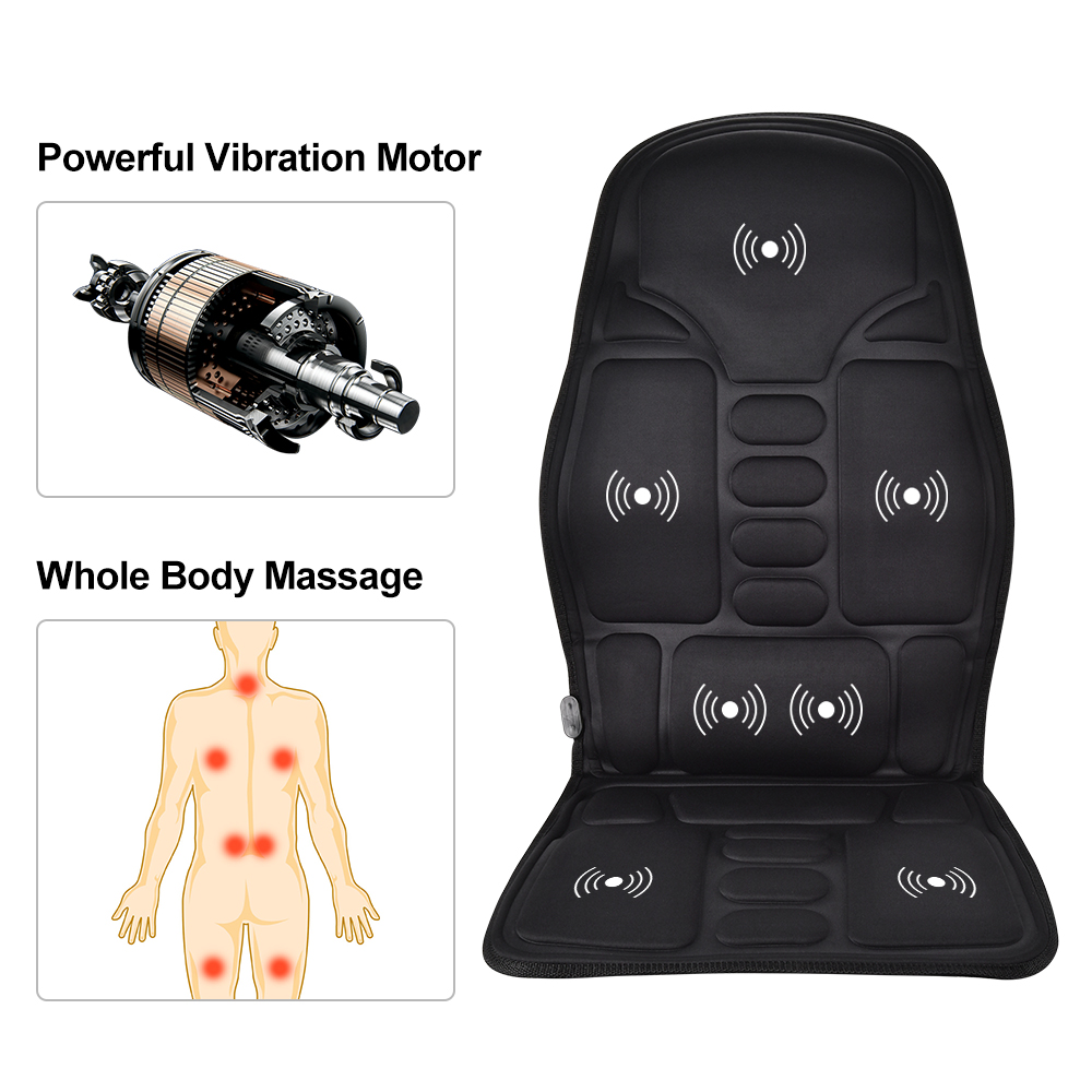 Electric Vibrating Car Massage Massage Chair Mat Portable Massager Cushion Home Infrared Heating Back Vibrator Massage Pads - image 3