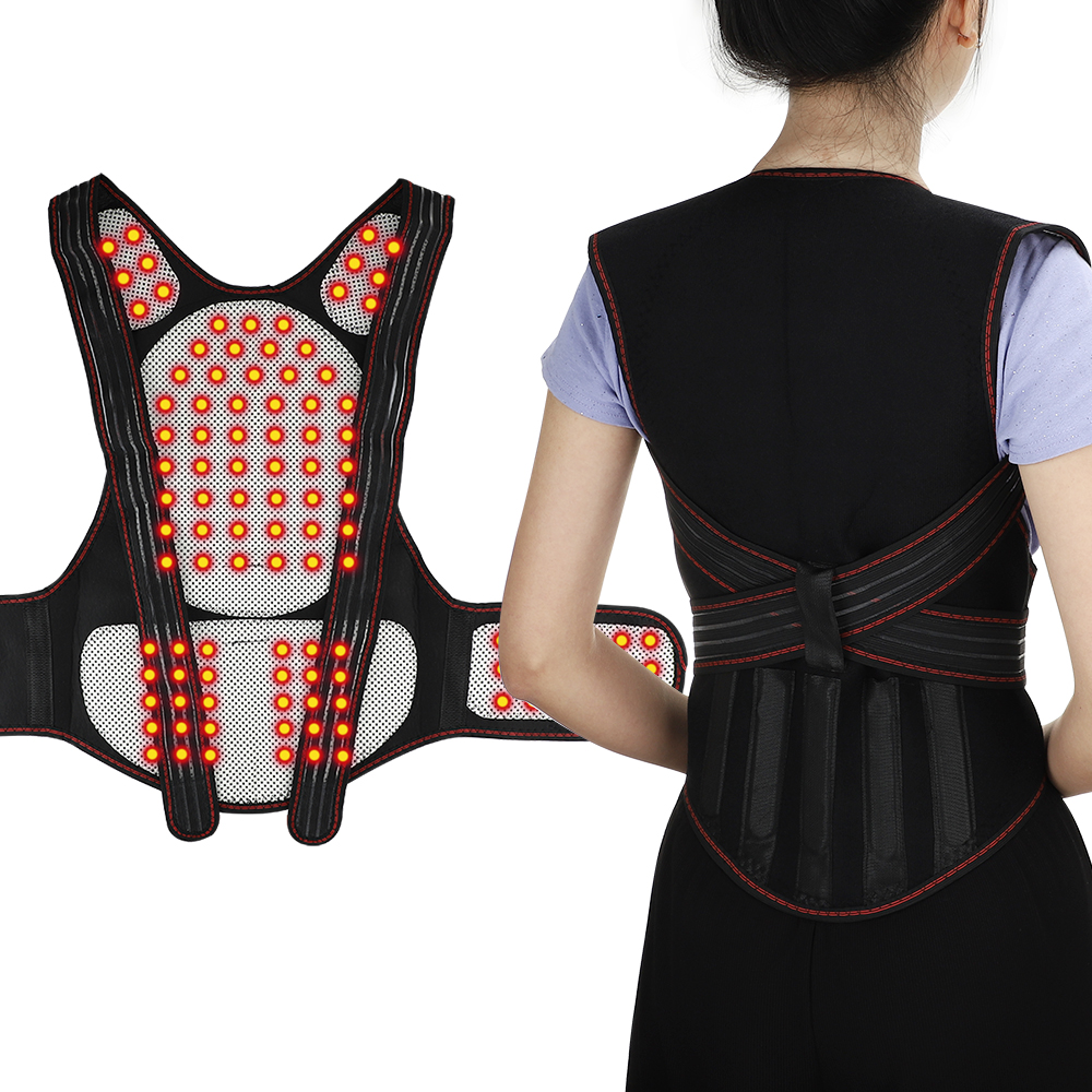 Self Heating Back Support Waist Brace Magnets Heating Therapy Support Belt Back Posture Corrector Spine Back Lumbar Belt