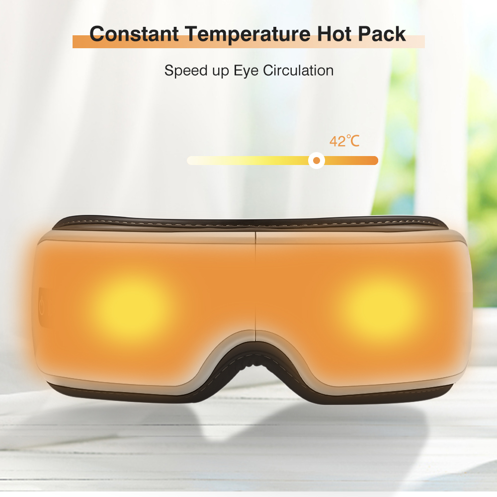 Smart Eye Massager Airbag Vibration Heating Eye Care Massage with Bluetooth Music Fatigue Dark Circles Relief Eye Health Care