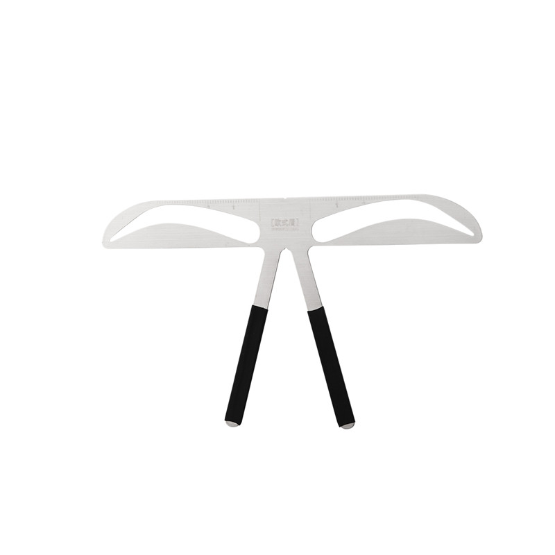 Reusable 3D Eyebrow Shaper Stencil DIY Stainless Steel Eye brow Ruler Permanent Makeup Beauty Tool