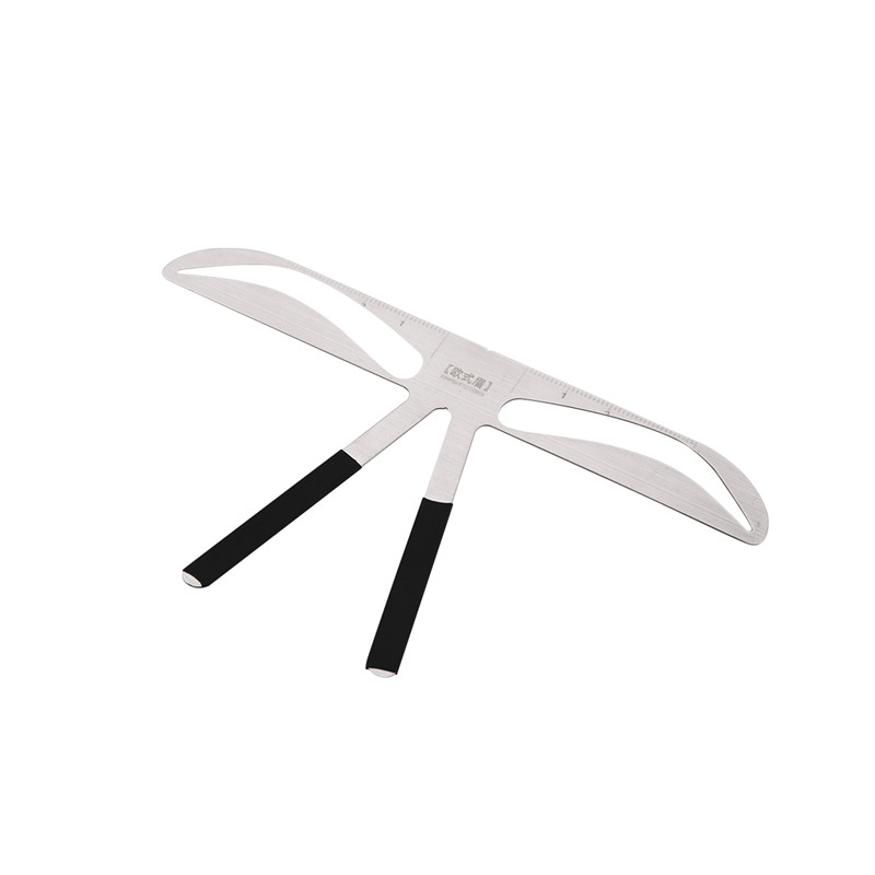 Reusable 3D Eyebrow Shaper Stencil DIY Stainless Steel Eye brow Ruler Permanent Makeup Beauty Tool view 9