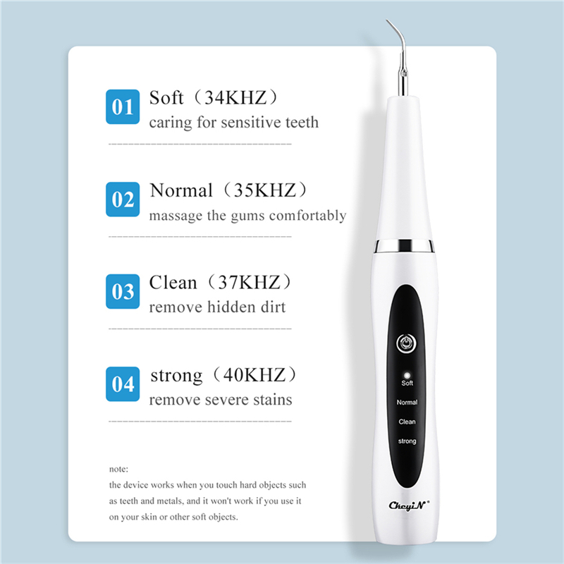 Electric Sonic Dental Scaler Teeth Whitening Tartar Teeth Cleaning Tool Portable Calculus Remover