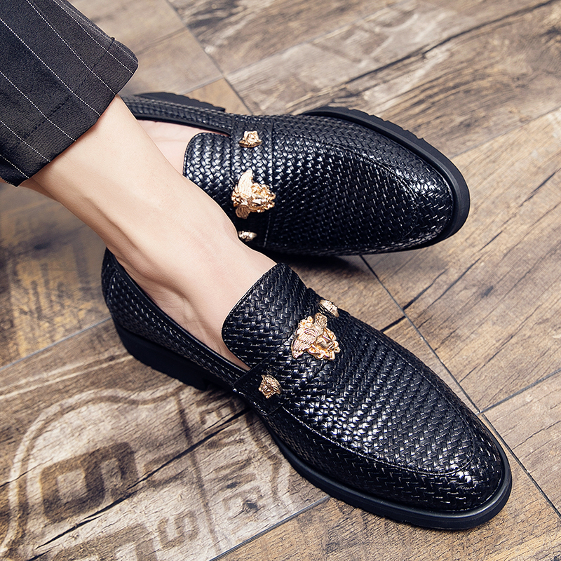 Men Dress Shoes Italian Type Formal Genuine Leather Shoes Men Pointed Toe Wedding Shoes gentleman Shoes Homecoming Evening