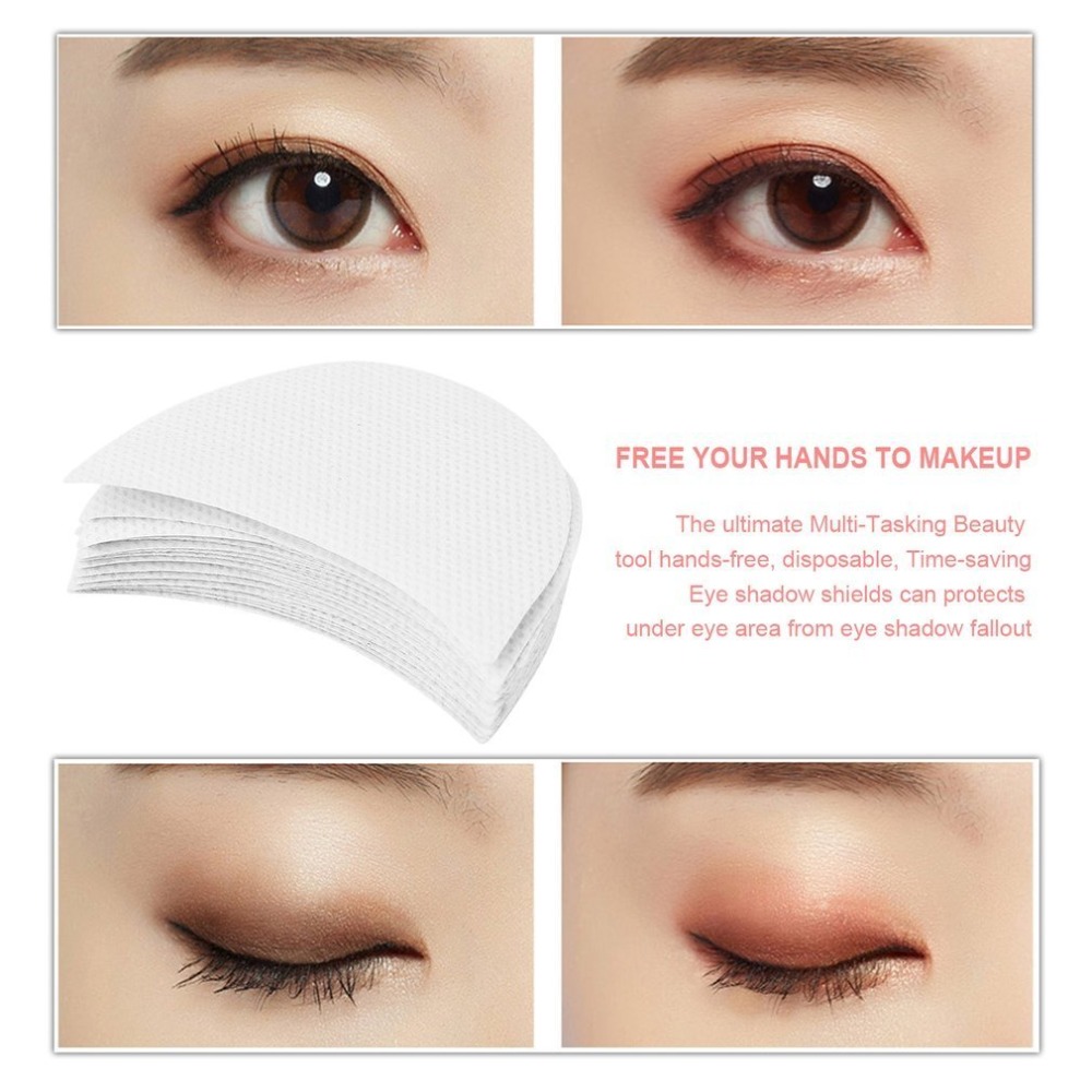 20pcs Professional Eyeshadow Pad Shields Under Eye Patches Disposable Eyelash Extensions Pads Protect Pad Eyes Lips Makeup Tool Uses for grafting false eyelash isolation, eye shadow makeup view 2